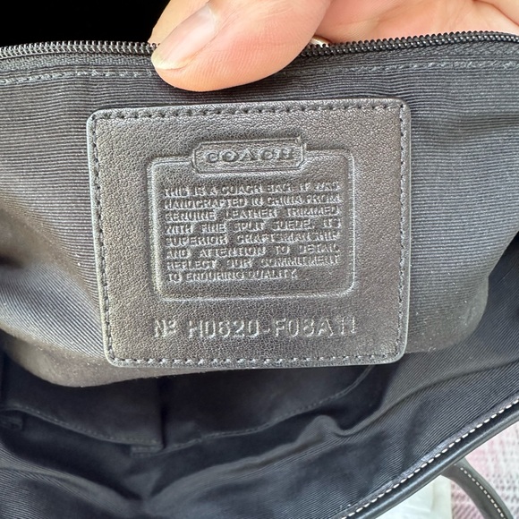 Coach,leather SOHO satchel with dust bag black - Picture 9 of 11